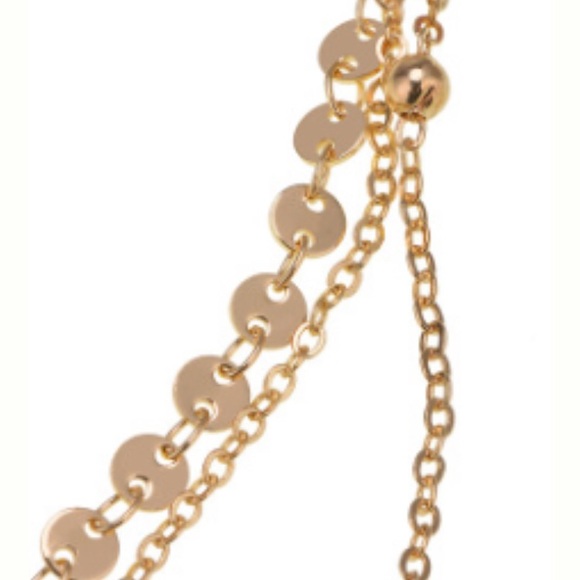 3/$30 Lola Lunar Layered Gold Necklace - Picture 3 of 3